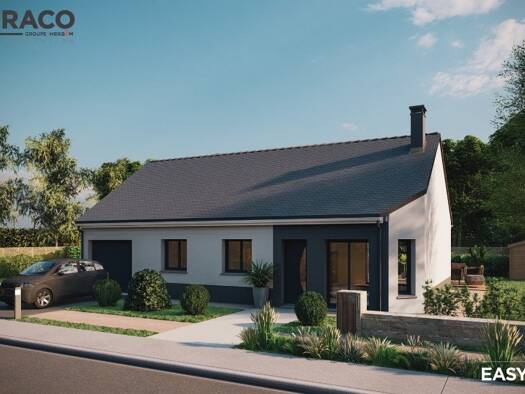 Terrain avec maison neuve à vendre 218 000 € 4 pièces 3 chambres 82 m² 690 m² de terrain Voiscreville 27520