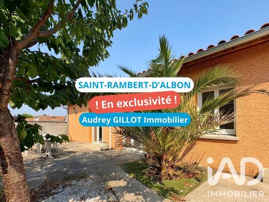 Maison de plain-pied à vendre 180 000 € 4 pièces 2 chambres 62 m² 370 m² de terrain Saint-Rambert-d'Albon 26140