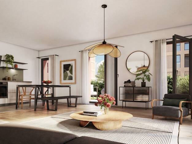 Appartement à vendre - neuf 248 700 € 2 pièces 1 chambre 45,5 m² 1er étage Petit Nanterre Nanterre 92000