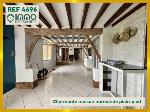 Maison de plain-pied à vendre 133 500 € 5 pièces 4 chambres 105 m² Plasnes 27300
