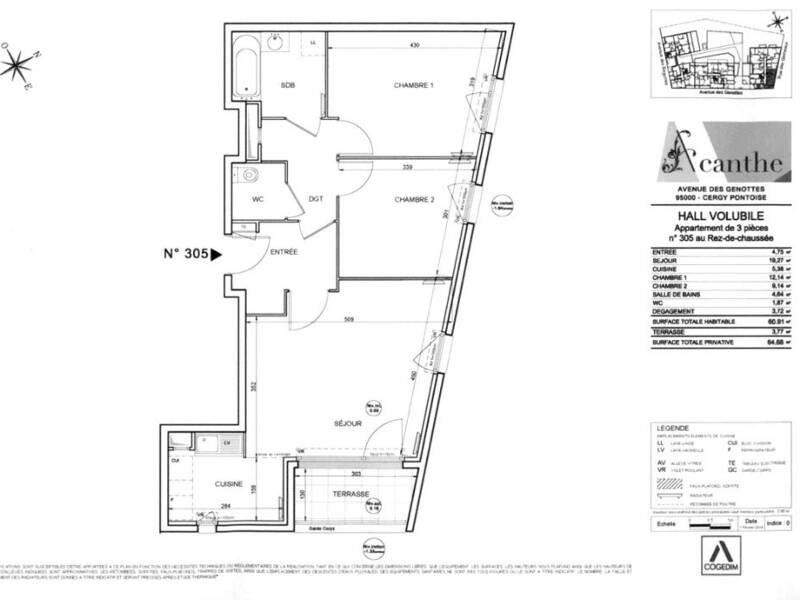 Maison à louer, 61m², CERGY