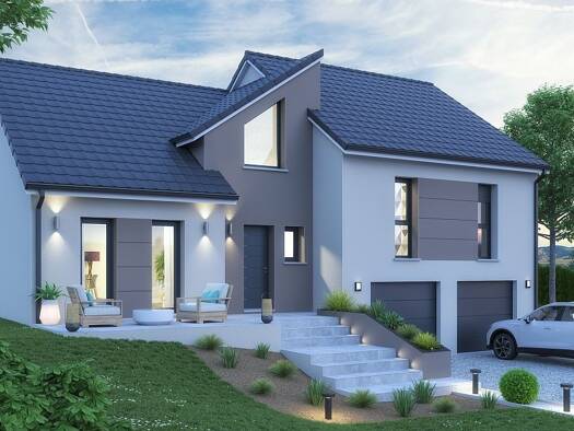 Terrain avec maison neuve à vendre 237 000 € 5 pièces 3 chambres 110 m² 460 m² de terrain Maron 54230