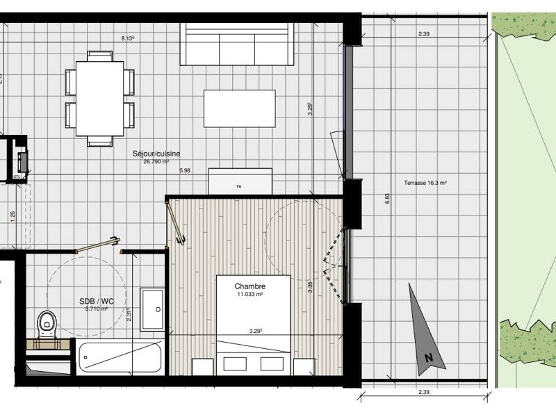 Maison à louer, 55m², CHAMONIX MONT BLANC