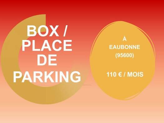 Parking à louer 110 € 11 m² Les Franchises Eaubonne 95600