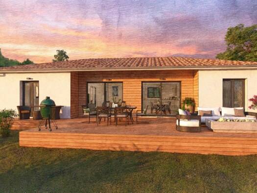 Terrain avec maison neuve à vendre 362 400 € 5 pièces 4 chambres 105 m² 600 m² de terrain Montagnac 34530