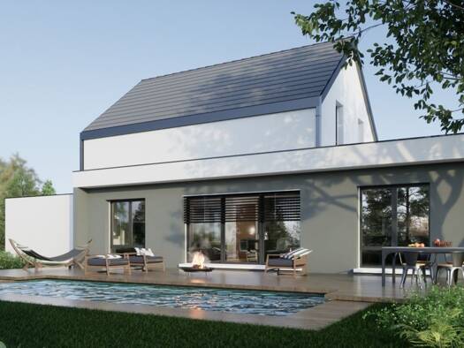 Terrain avec maison neuve à vendre 587 300 € 6 pièces 4 chambres 118 m² 2 600 m² de terrain Rougemont-le-Chateau 90110