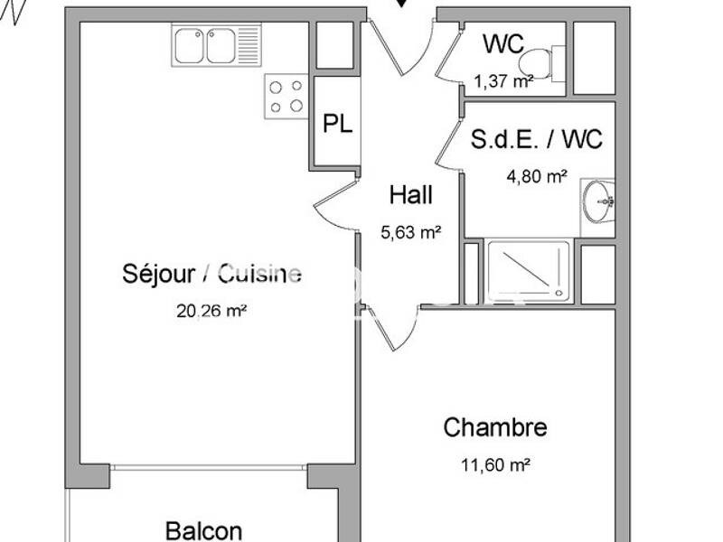 Maison à louer, 44m², CAPINGHEM