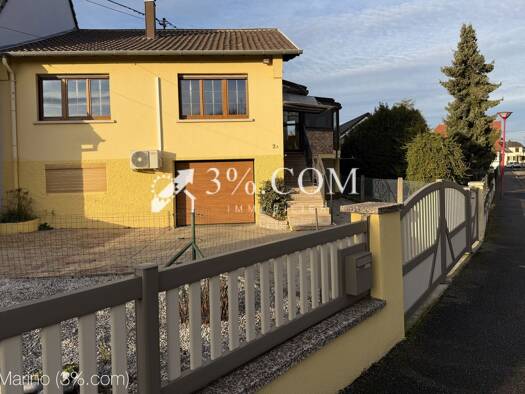 Maison à vendre 355 000 € 4 pièces 2 chambres 100 m² 500 m² de terrain Ouest La Wantzenau 67610