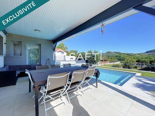 Maison de plain-pied à vendre 415 000 € 5 pièces 3 chambres 127 m² 962 m² de terrain Oyeu 38690