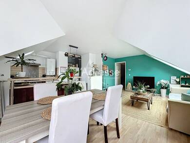 Appartement à vendre 264 000 € 3 pièces 2 chambres 55 m² Dernier étage, Étage 2/2 Déviation route Nationale Nord Lagny sur Marne 77400