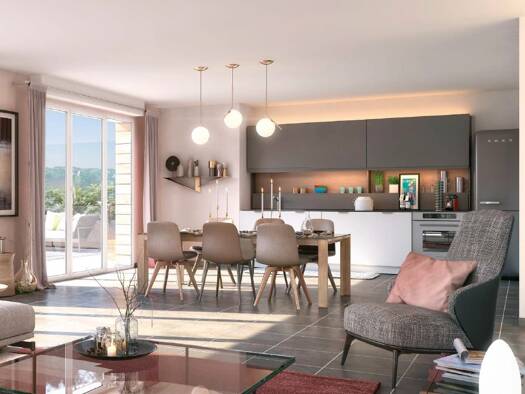Appartement à vendre - Neuf 490 000 € 4 pièces 3 chambres 90 m² Étage 3/3 Villy-le-Pelloux 74350