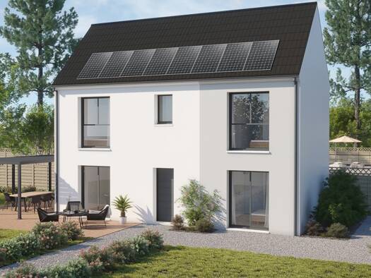 Terrain avec maison neuve à vendre 340 900 € 4 pièces 3 chambres 90 m² 340 m² de terrain La Pepiniere-Malesherbes Sarcelles 95200