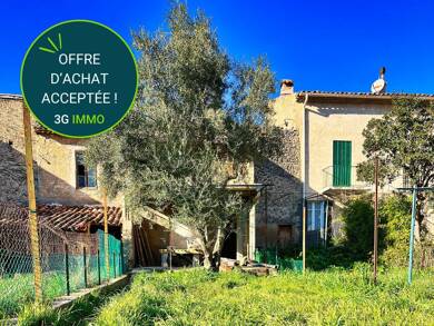 Maison à vendre 110 000 € 3 pièces 2 chambres 92 m² 80 m² de terrain Correns 83570