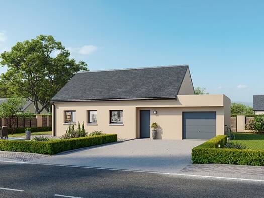 Terrain avec maison neuve à vendre 182 456 € 4 pièces 2 chambres 70 m² 1 000 m² de terrain Nassandres sur Risle 27170