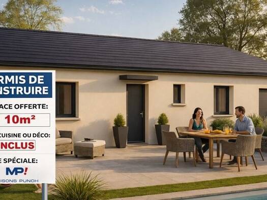 Terrain avec maison neuve à vendre 235 000 € 4 pièces 3 chambres 89 m² 1 200 m² de terrain Poncin 01450