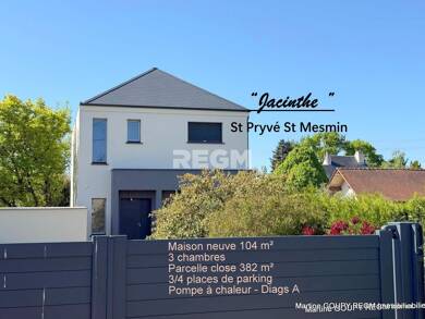 Maison à vendre 346 000 € 4 pièces 3 chambres 103,2 m² 382 m² de terrain Cd-Loiret Saint-Pryvé-Saint-Mesmin 45750