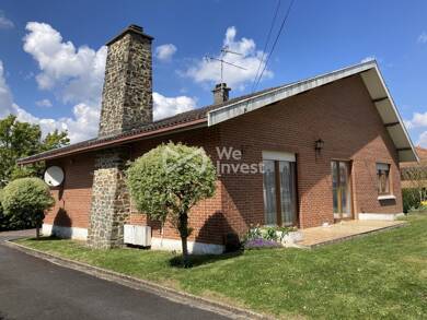 Maison de plain-pied à vendre 189 000 € 3 pièces 2 chambres 90 m² 512 m² de terrain Aulnoye-Aymeries 59620