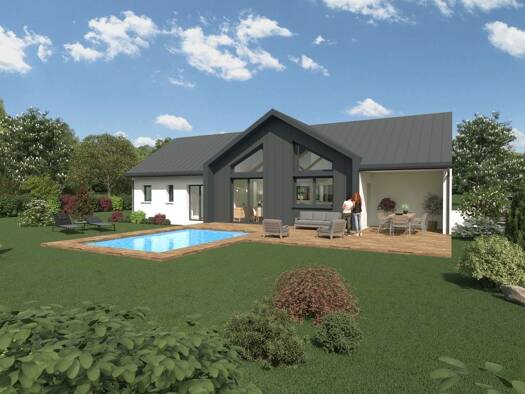 Terrain avec maison neuve à vendre 309 900 € 5 pièces 3 chambres 108 m² 750 m² de terrain Saint-Martin-du-Frêne 01430