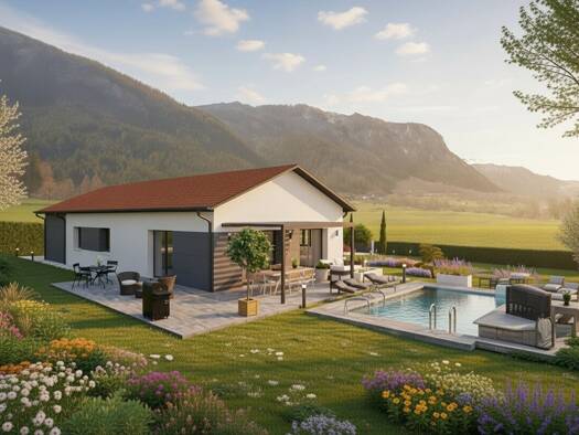 Terrain avec maison neuve à vendre 386 700 € 5 pièces 3 chambres 90 m² 500 m² de terrain Barraux 38530