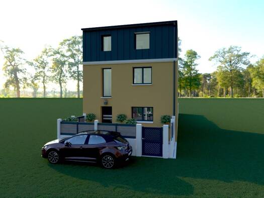 Terrain avec maison neuve à vendre 910 000 € 6 pièces 5 chambres 129 m² 185 m² de terrain Courbevoie 92400