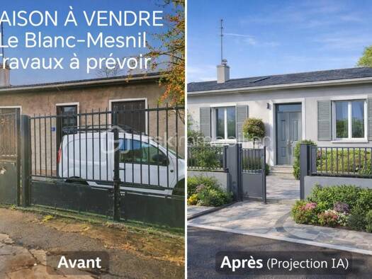 Maison à vendre 259 000 € 2 pièces 1 chambre 39,5 m² 416 m² de terrain Mathilde Emilie Le Blanc-Mesnil 93150