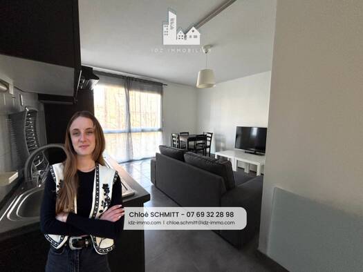 Appartement à louer - logement étudiant 800 € 2 pièces 1 chambre 32,2 m² 2ème étage Centre Est Saint-Louis 68300