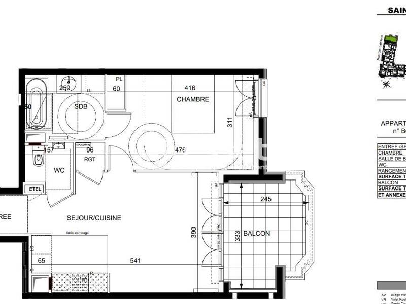 Maison à louer, 48m², SAINT OUEN