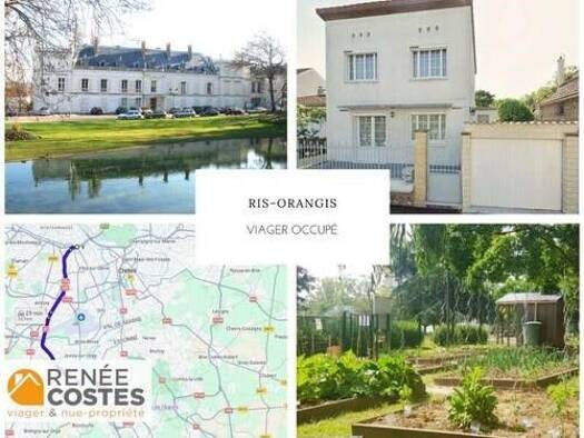 Maison en viager occupé Bouquet 46 815 € 3 pièces 2 chambres 50 m² 285 m² de terrain La Ferme du Temple Ris-Orangis 91130