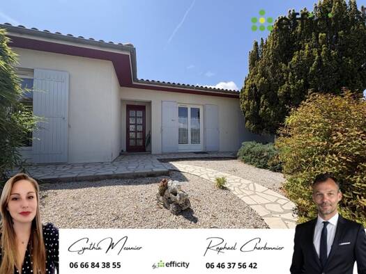 Pavillon à vendre 195 000 € 6 pièces 3 chambres 90 m² 710 m² de terrain Est Saint-Yrieix-sur-Charente 16710