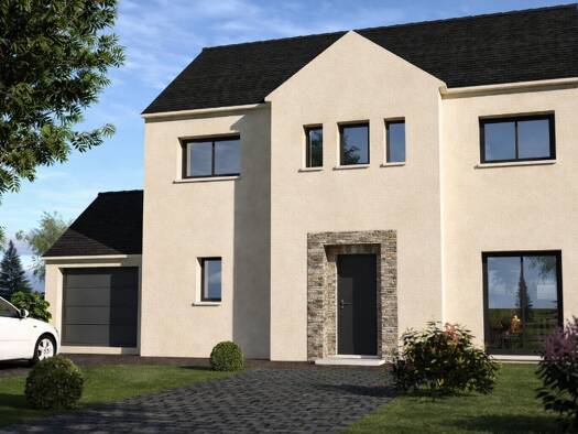 Terrain avec maison neuve à vendre 499 500 € 6 pièces 4 chambres 120 m² 350 m² de terrain Centrale Poissy 78300