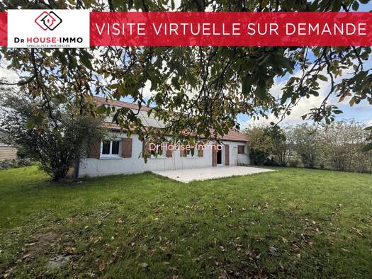 Maison de plain-pied à vendre 239 000 € 5 pièces 4 chambres 125 m² 1 290 m² de terrain Gironville 77890