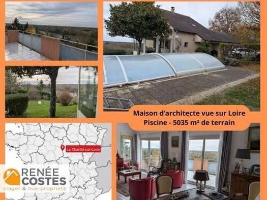 Maison en viager occupé Bouquet 90 400 € 5 pièces 3 chambres 240 m² 5 035 m² de terrain La Marche 58400