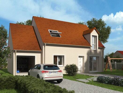 Terrain avec maison neuve à vendre 207 800 € 5 pièces 5 chambres 124 m² 570 m² de terrain Les Villages Vovéens 28150