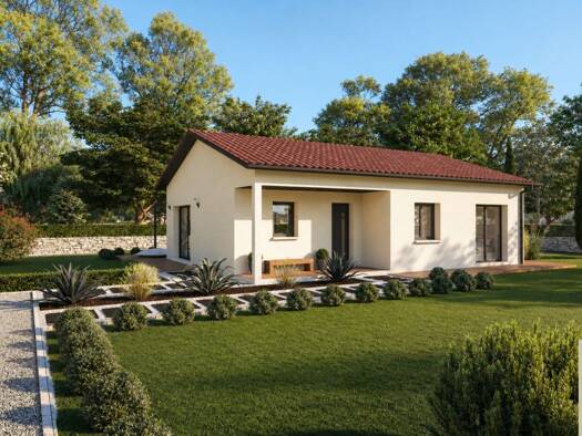 Terrain avec maison neuve à vendre 199 750 € 4 pièces 3 chambres 85 m² 410 m² de terrain Nord Saint-Rémy 71100
