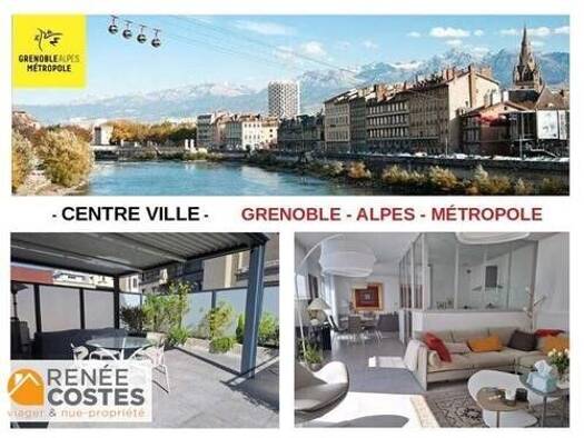 Appartement en viager occupé Bouquet 316 773 € 4 pièces 3 chambres 105 m² Étage 6/6 Championnet-Caserne de Bonne Grenoble 38000