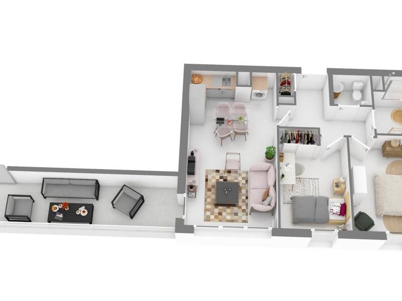 Maison à louer, 54m², MARSEILLE 13E