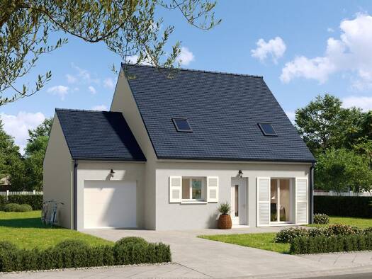 Terrain avec maison neuve à vendre 292 000 € 5 pièces 3 chambres 90 m² 365 m² de terrain Pontarmé 60520