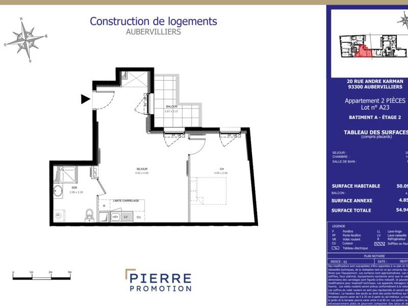 Maison à louer, 50m², AUBERVILLIERS
