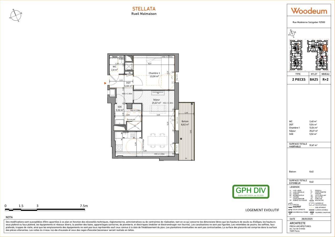 Maison à louer, 52m², RUEIL MALMAISON