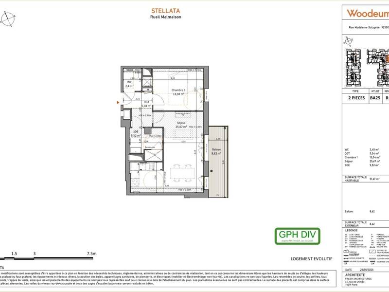 Maison à louer, 52m², RUEIL MALMAISON
