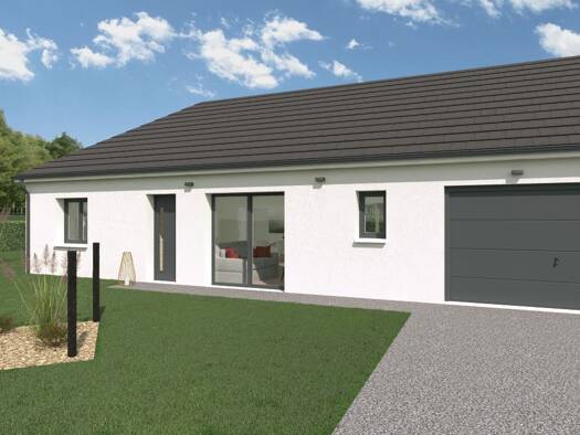 Terrain avec maison neuve à vendre 181 000 € 4 pièces 3 chambres 85 m² 915 m² de terrain Saint-Fiel 23000