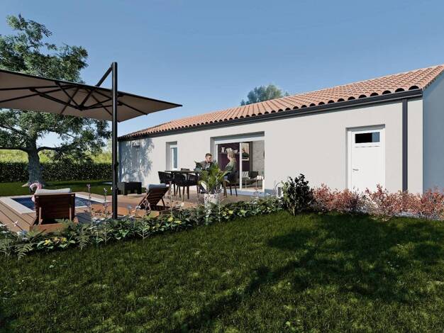 Terrain avec maison neuve à vendre 199 000 € 1 chambre 100 m² 420 m² de terrain Aubigny-les Clouzeaux 85430