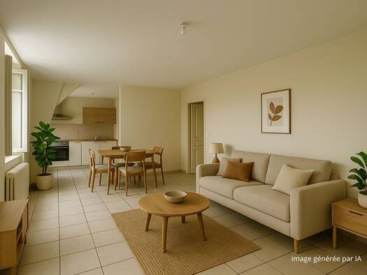 Appartement à louer 747 € 3 pièces 2 chambres 70 m² Étage 2/2 Jonzac 17500