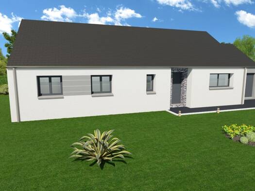 Terrain avec maison neuve à vendre 208 000 € 1 pièce 1 chambre 108 m² 461 m² de terrain Est Lisieux 14100