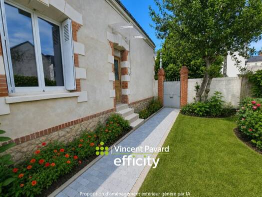 Maison de ville à vendre 343 990 € 4 pièces 2 chambres 75 m² 144 m² de terrain Sainte Anne La Riche 37520