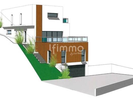 Terrain constructible à vendre 135 000 € 820 m² de terrain Sud Ouest Thann 68800