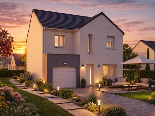 Terrain avec maison neuve à vendre 462 400 € 6 pièces 4 chambres 101,1 m² 467 m² de terrain Sud-Bords de Marne-Gambetta-Aulnoy Chelles 77500