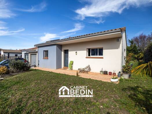 Maison de plain-pied à vendre 395 000 € 4 pièces 3 chambres 94,6 m² 438 m² de terrain Quint-Fonsegrives 31130