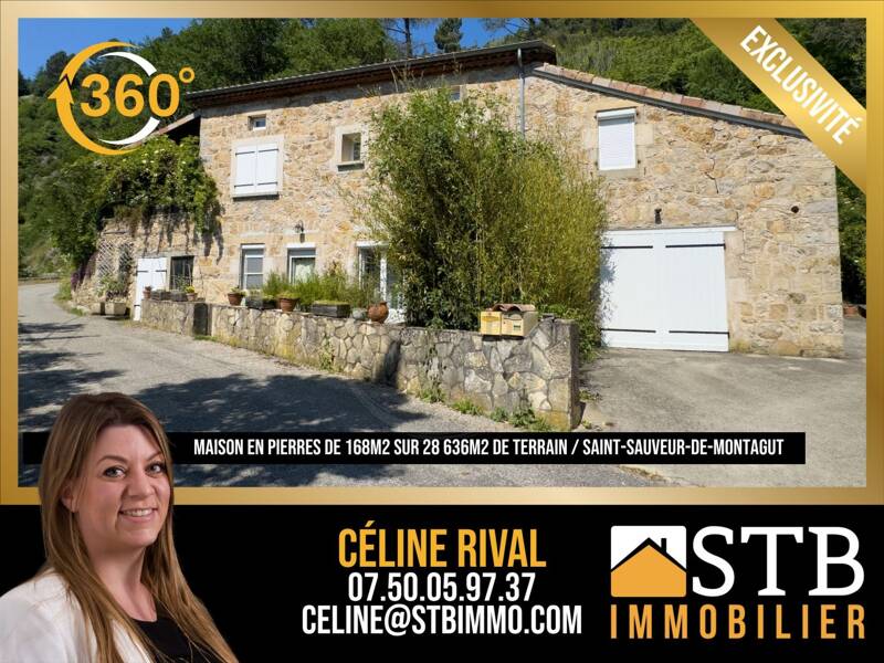 Maison à vendre, 168m², SAINT SAUVEUR DE MONTAGUT