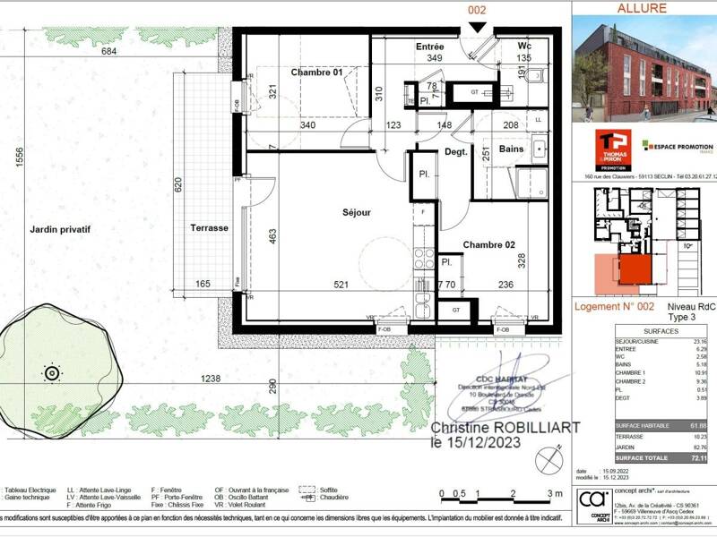 Maison à louer, 62m², ROUBAIX
